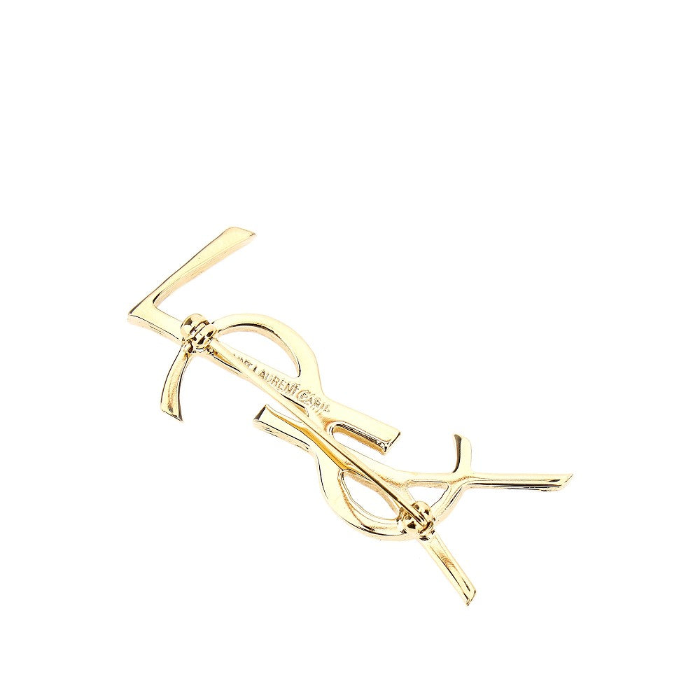 Engraved texture Cassandre brooch