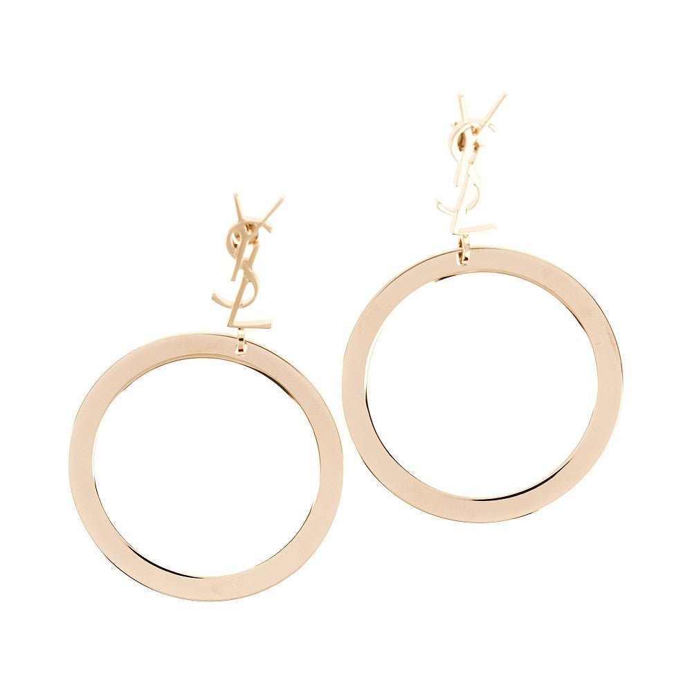 'Cassandre' earrings with hoop pendant