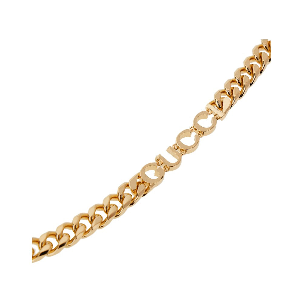Chain necklace with lettering