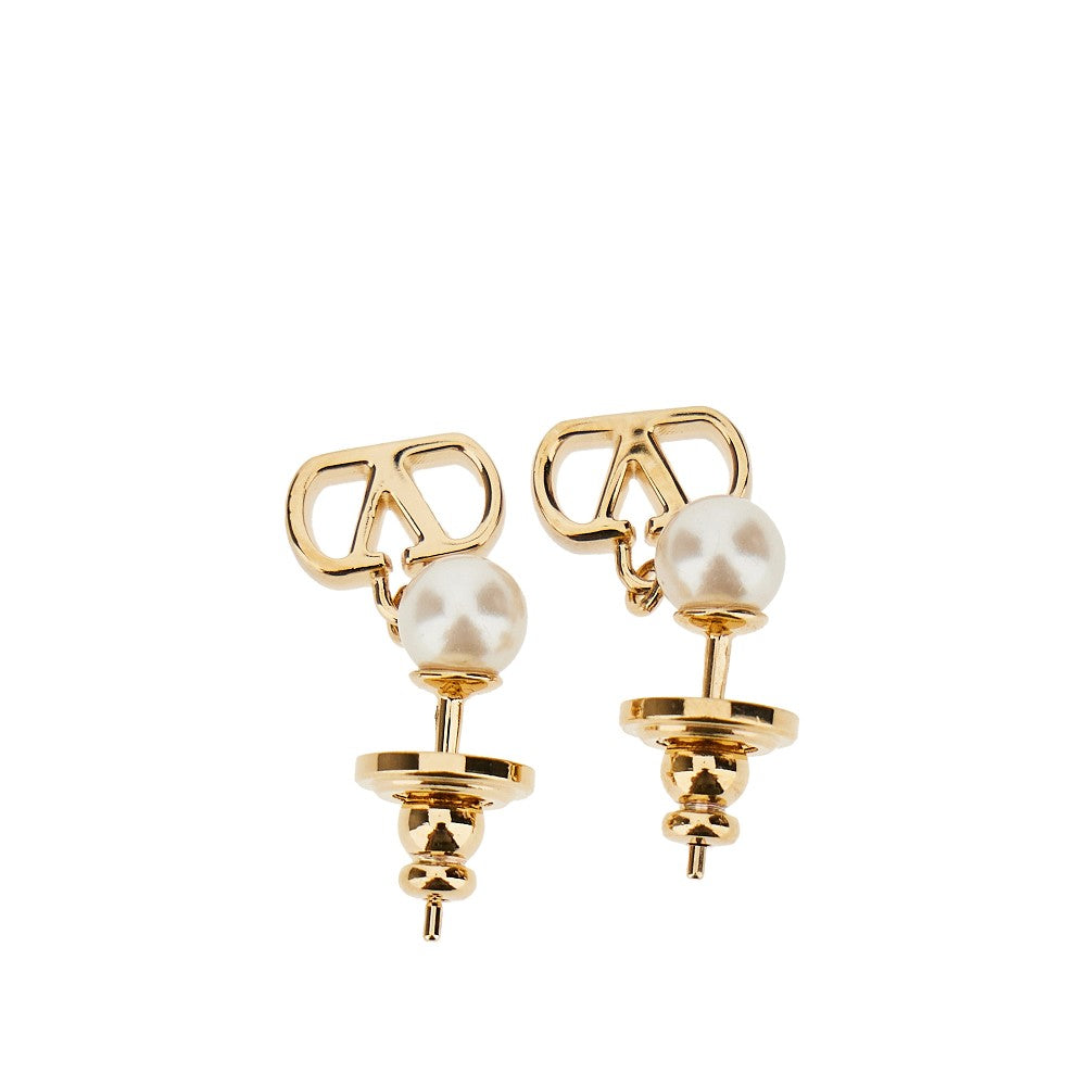 'Vlogo Signature' earring with pearl
