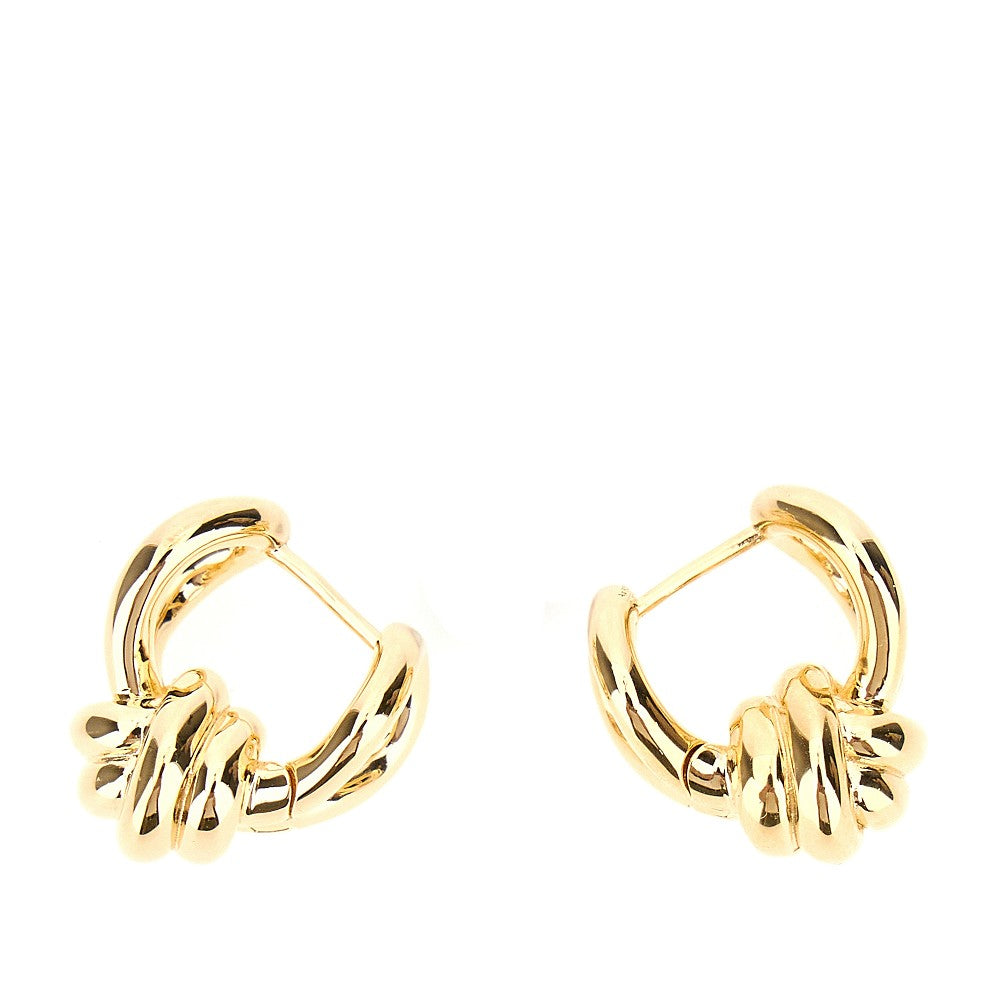 'Knot' hoop earrings