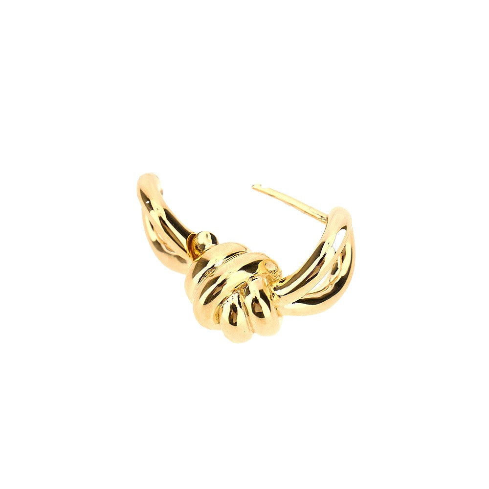 'Knot' hoop earrings