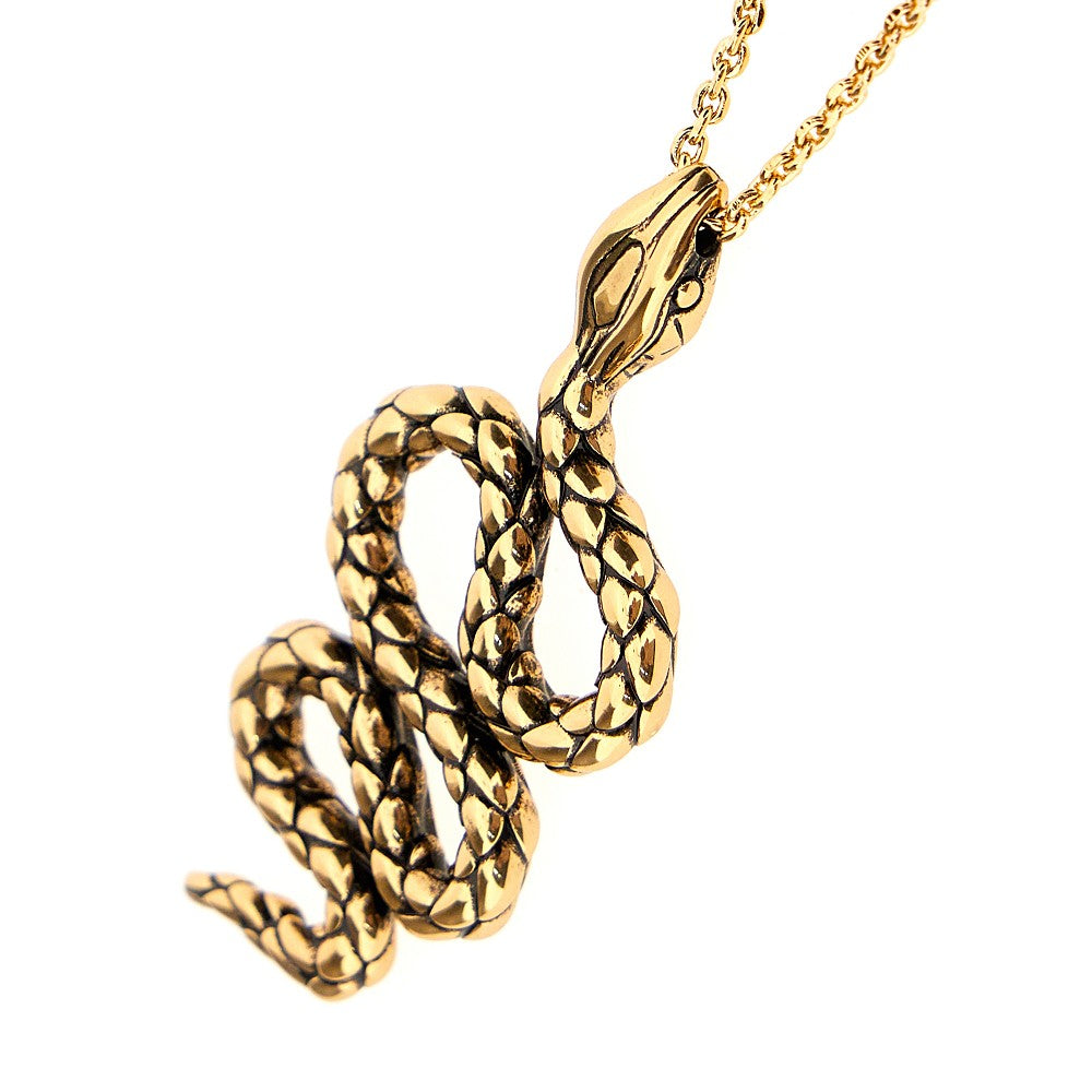 Collana con charm serpente