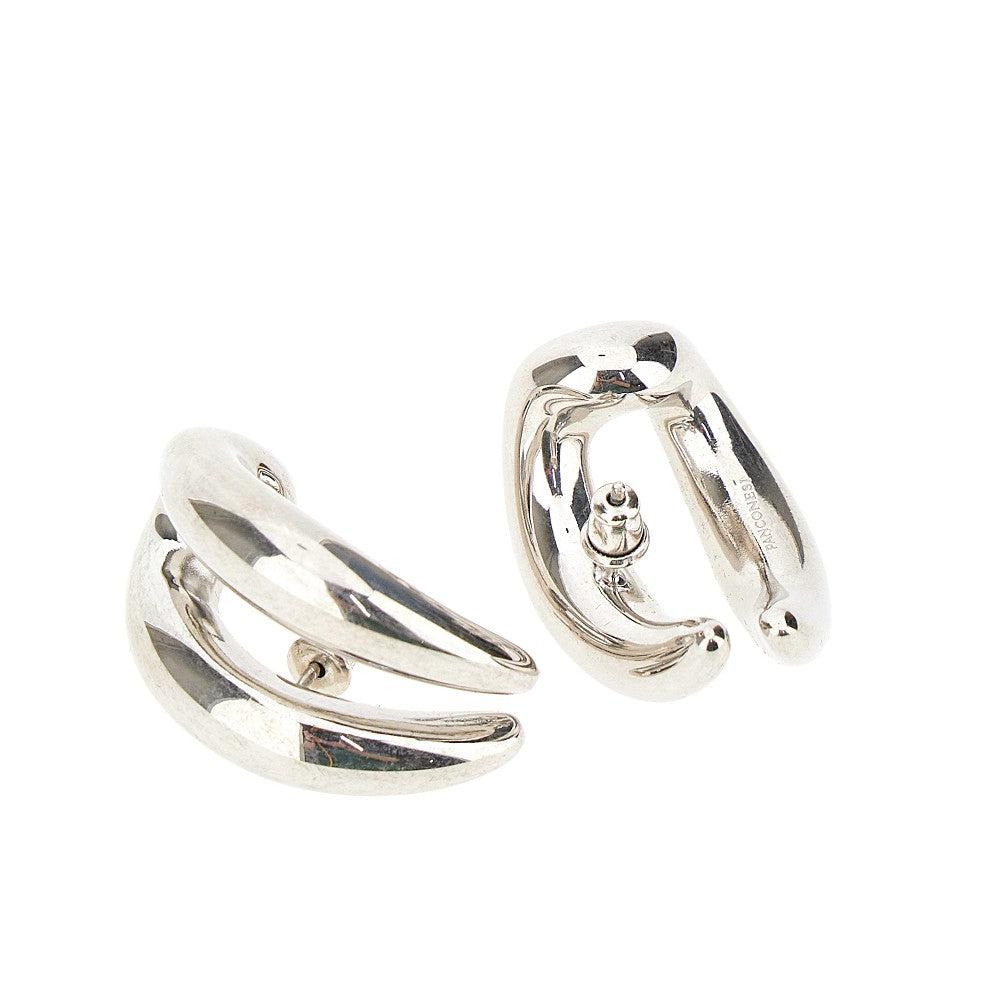 Orecchini 'Double Moon Hoops'