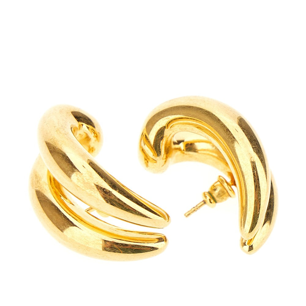Orecchini 'Double Moon Hoops'