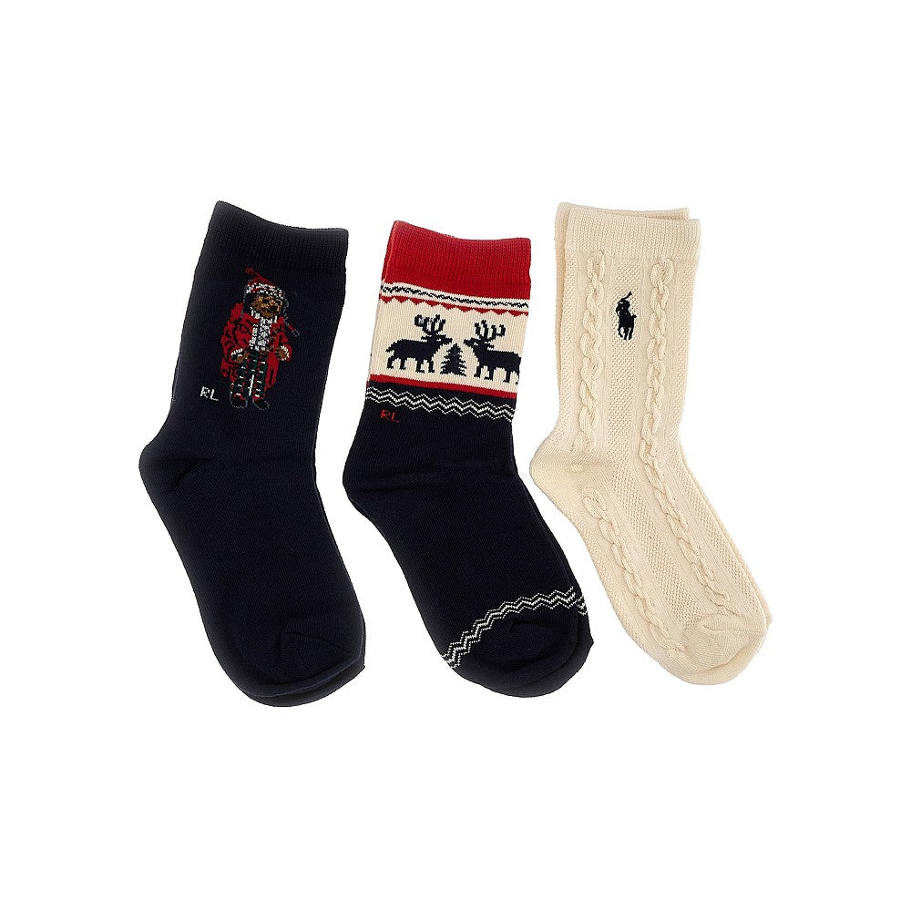 3-pack cotton-blend socks