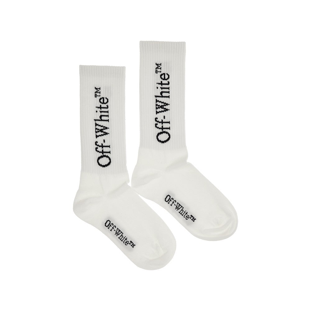 Logo long socks