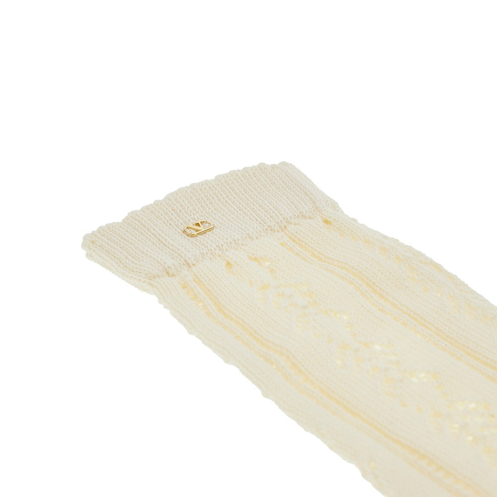 Openworked cotton socks