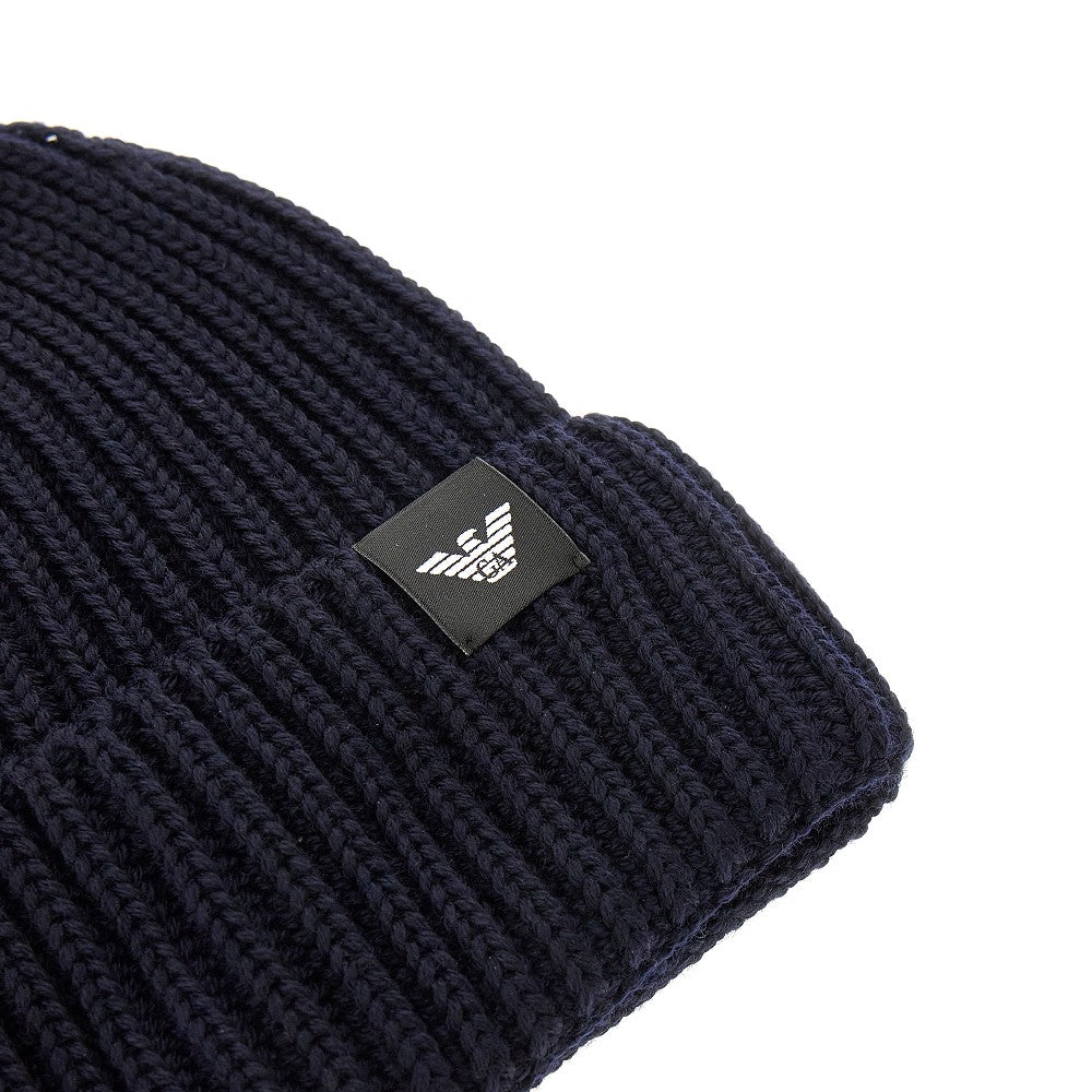 Virgin wool beanie hat