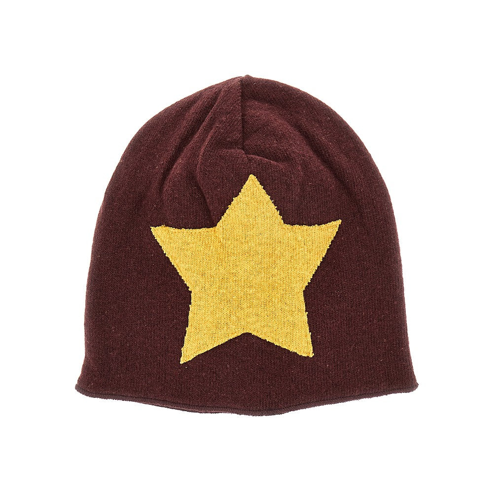 Cotton-blend 'Ametista' beanie hat