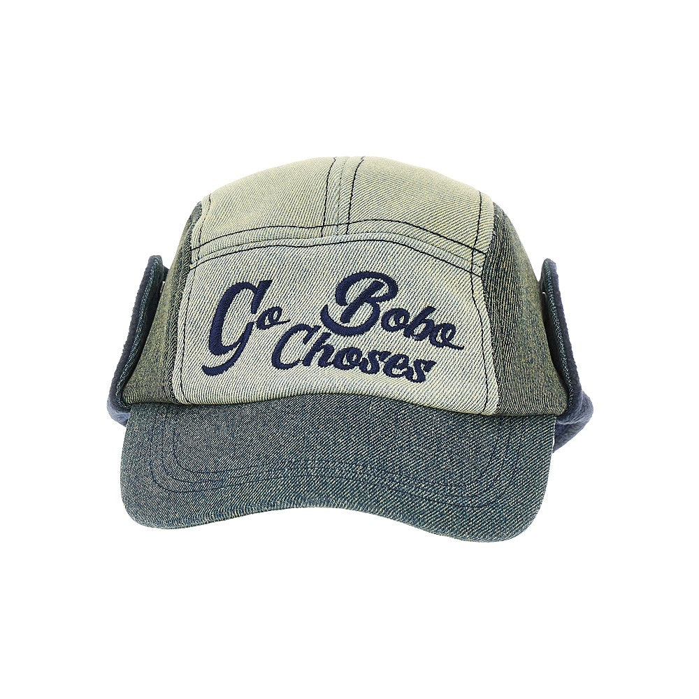 Cappello baseball 'Go Bobo' in denim