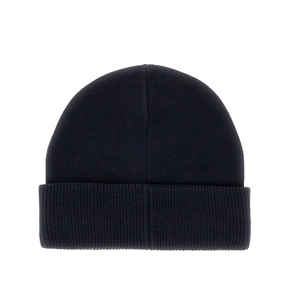 Beanie in misto lana con patch logo
