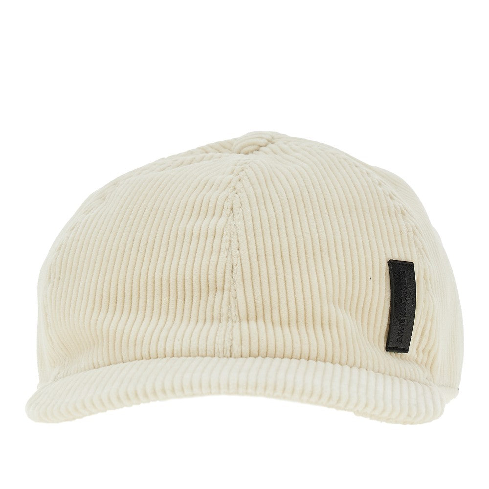 Cappello baseball in velluto a costine