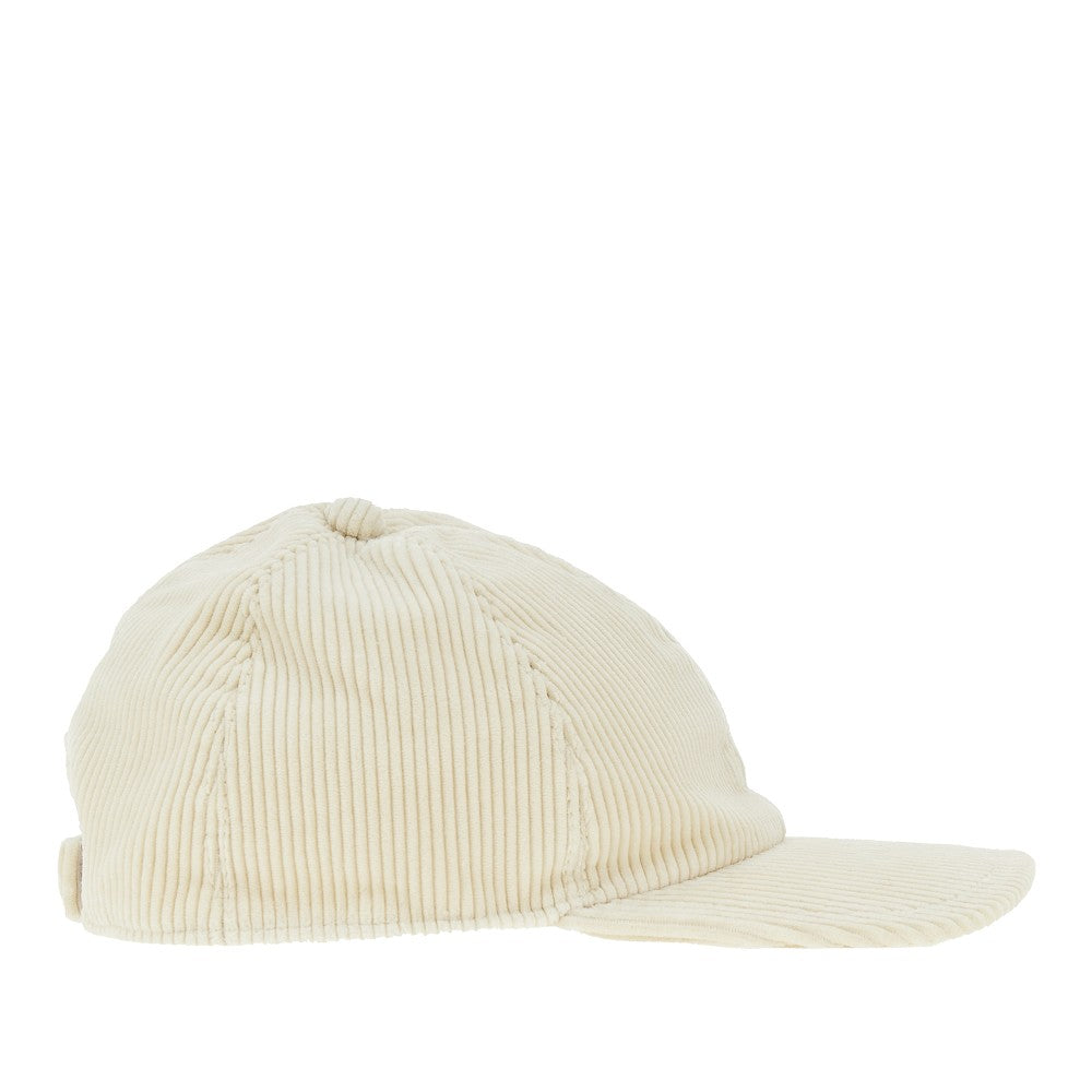 Cappello baseball in velluto a costine