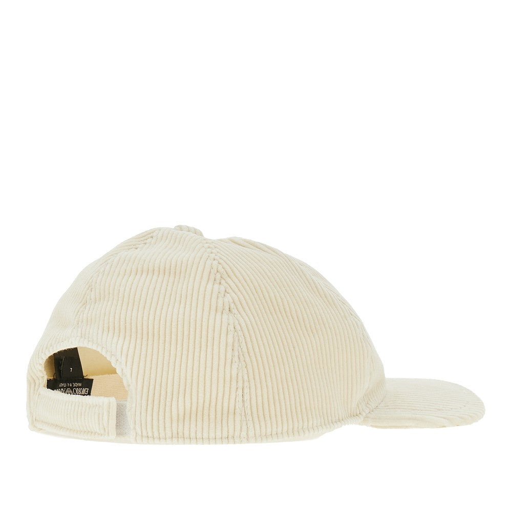 Cappello baseball in velluto a costine