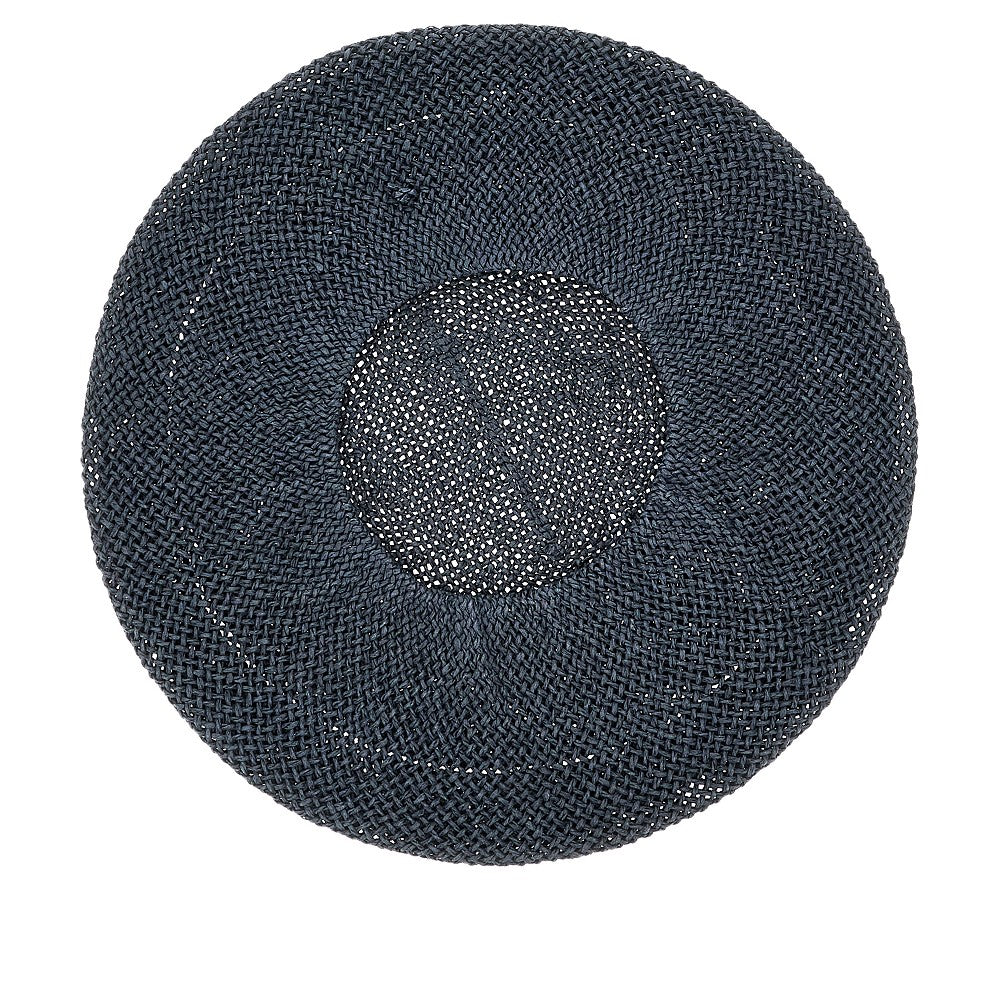 Woven rafia effect hat