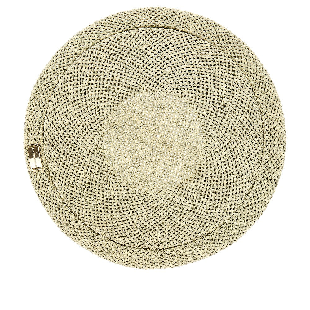 Woven rafia effect hat