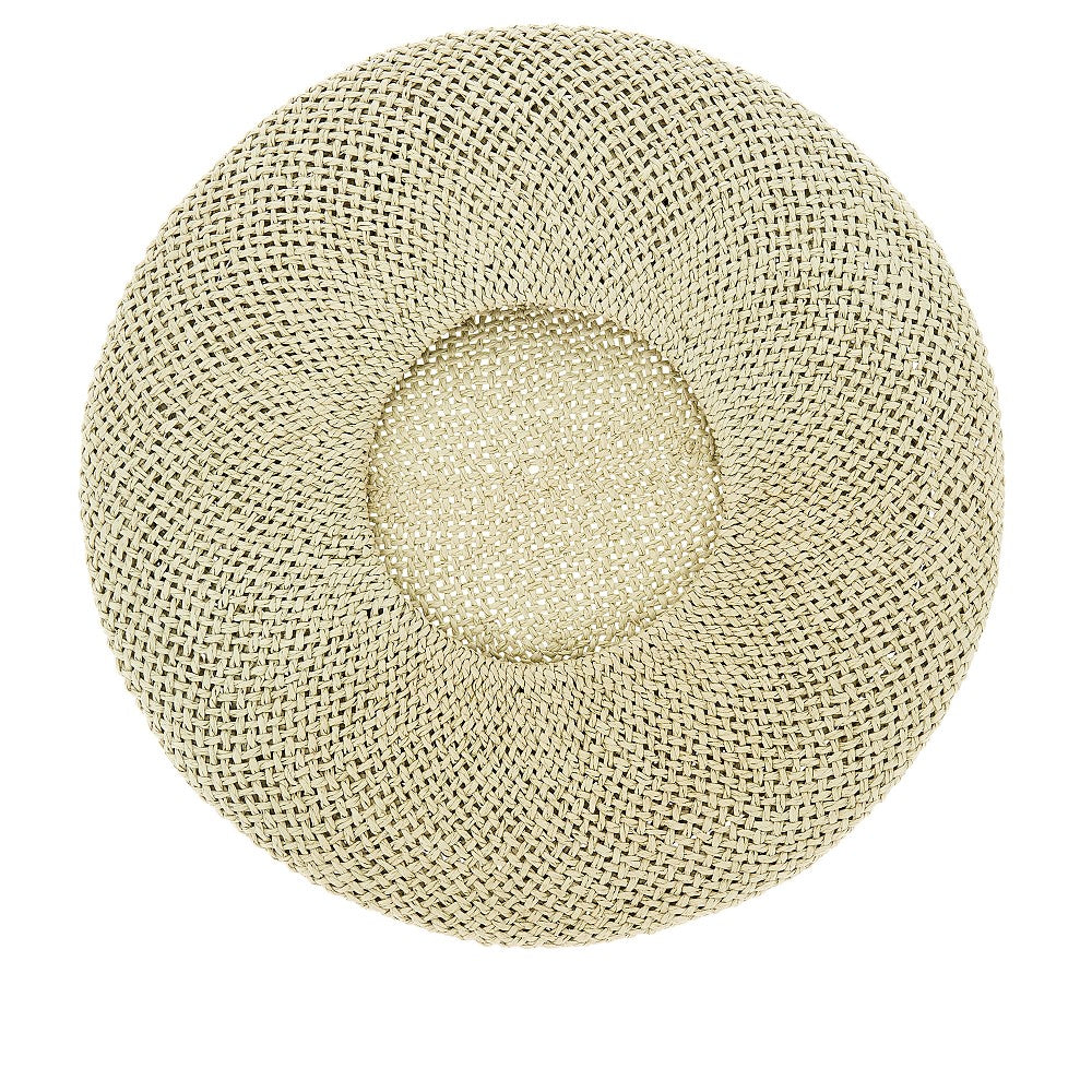 Woven rafia effect hat