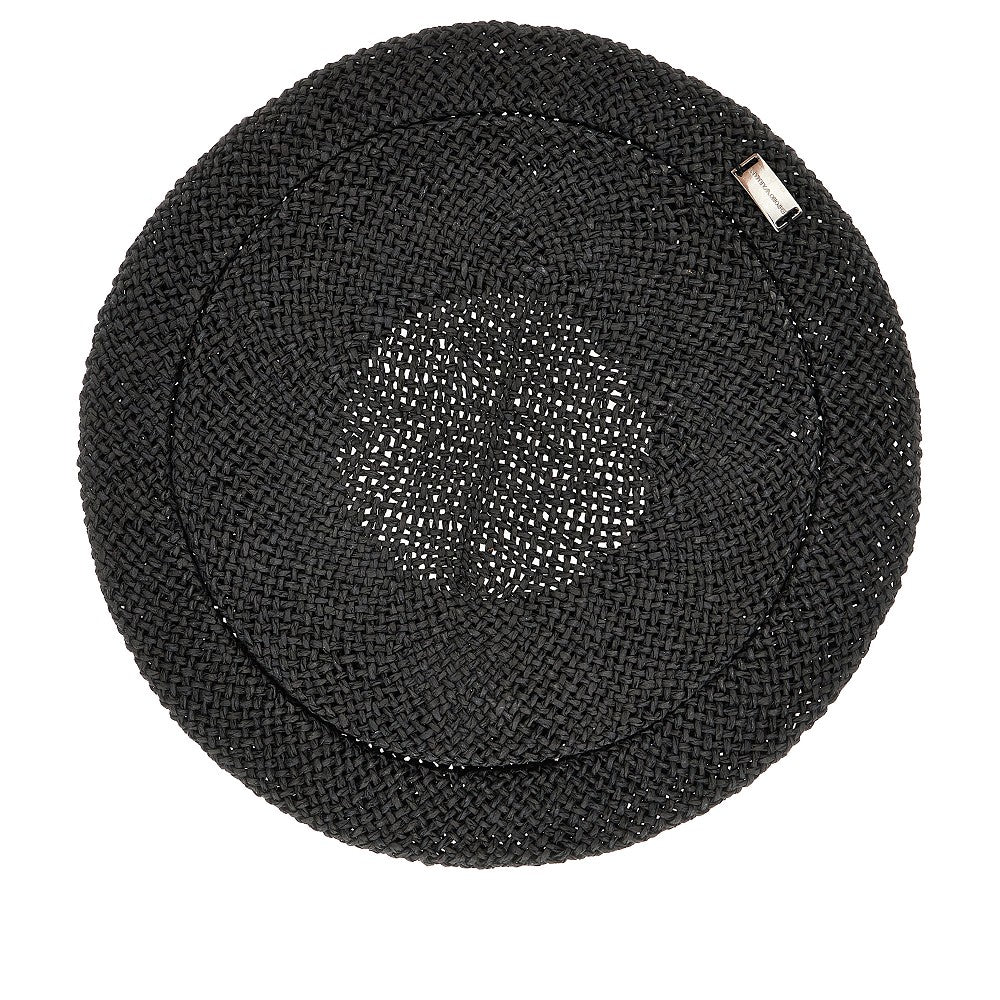 Woven rafia effect hat
