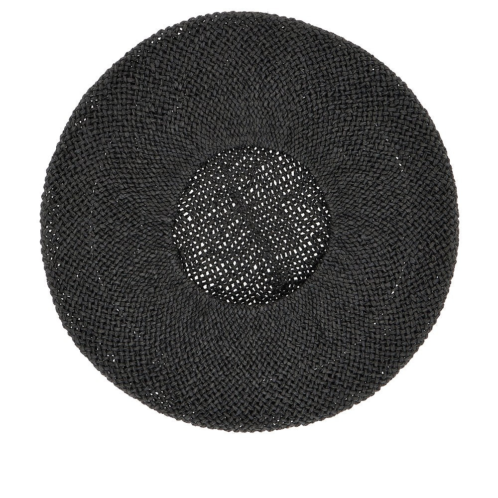 Woven rafia effect hat