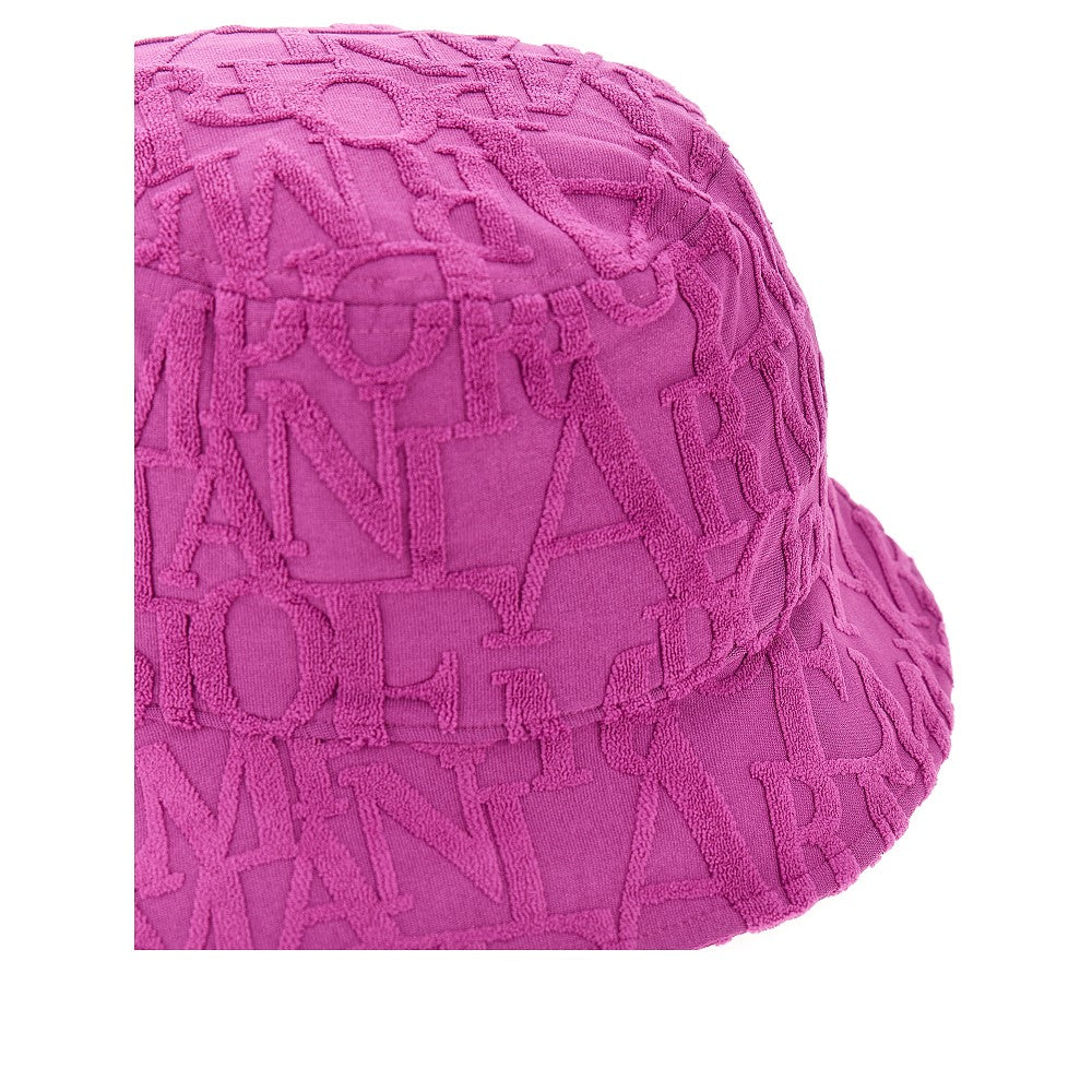 Jacquard terry fabric bucket hat
