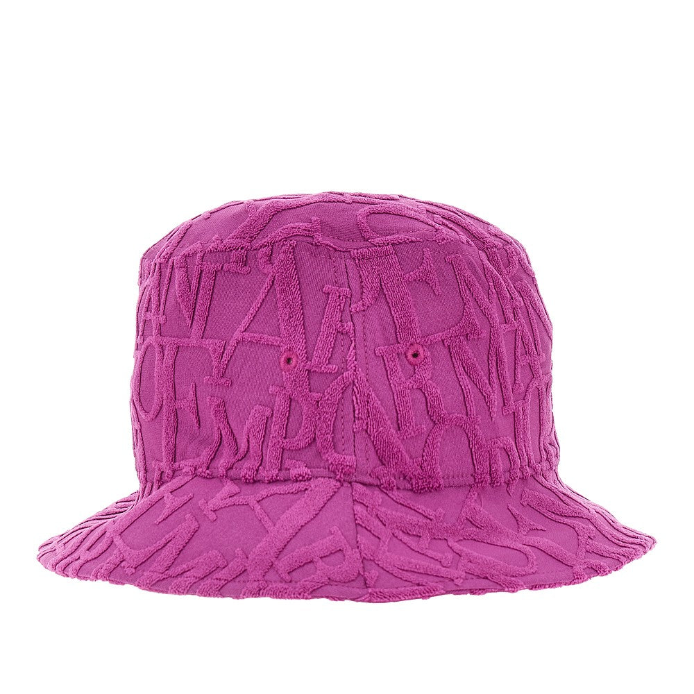 Jacquard terry fabric bucket hat