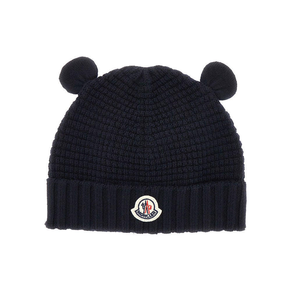 Wool ears beanie hat