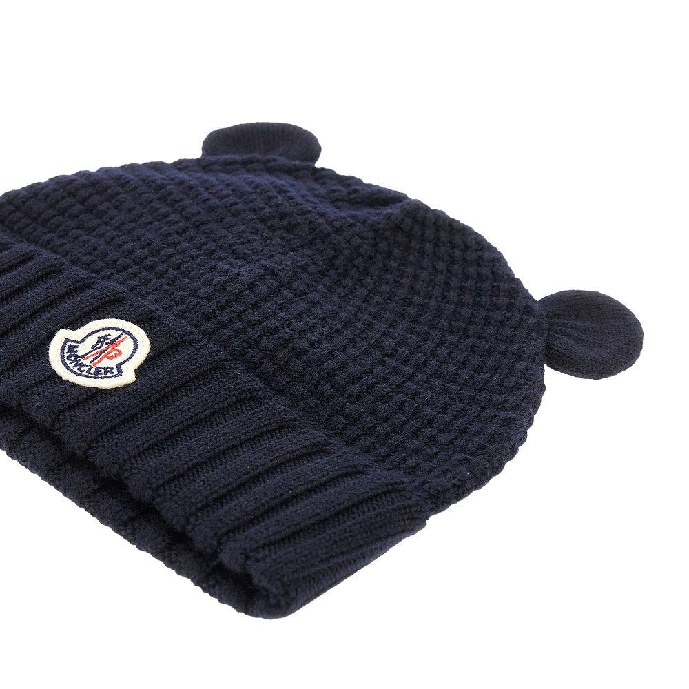 Wool ears beanie hat