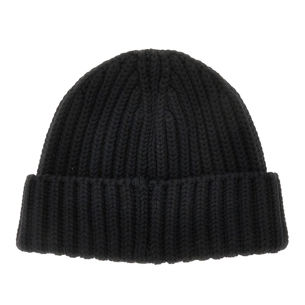 Beanie in maglia con logo triangolo
