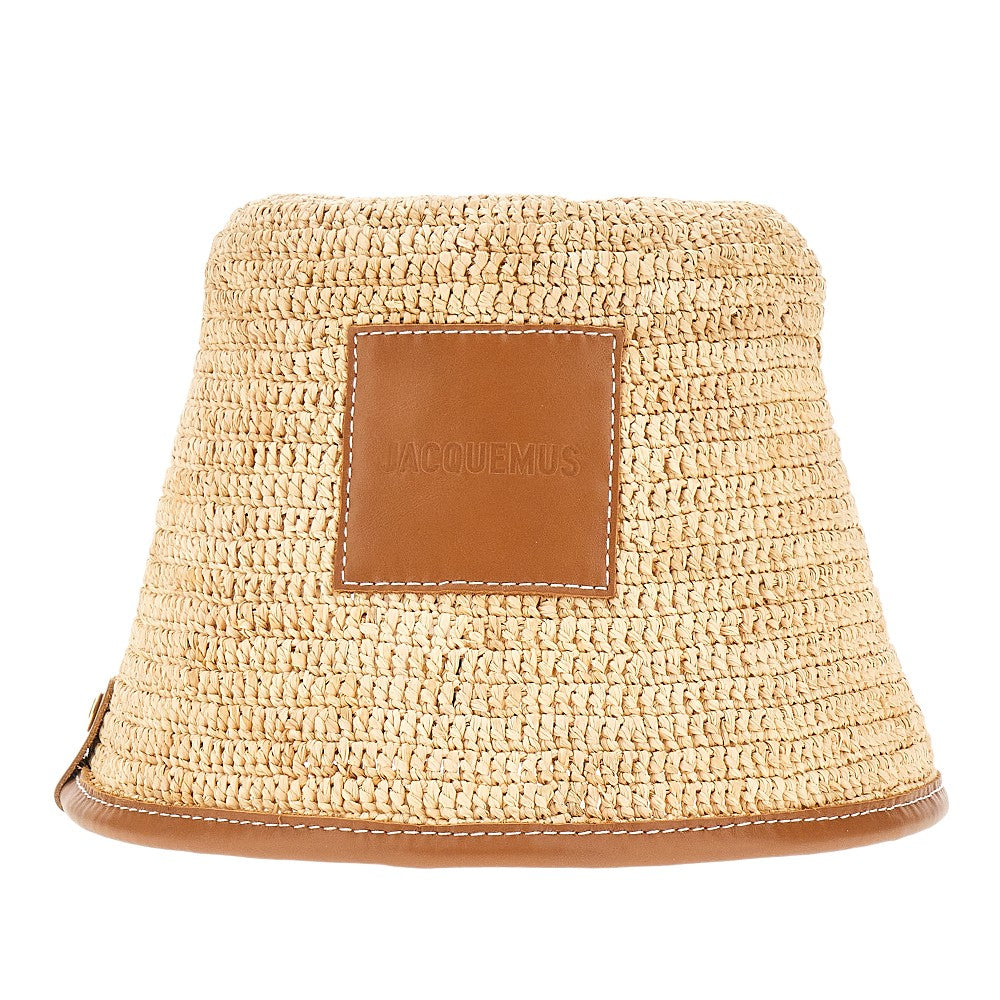 'Soli' raffia bucket hat