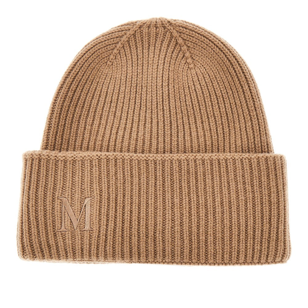 Beanie in cachemire con ricamo Monogram