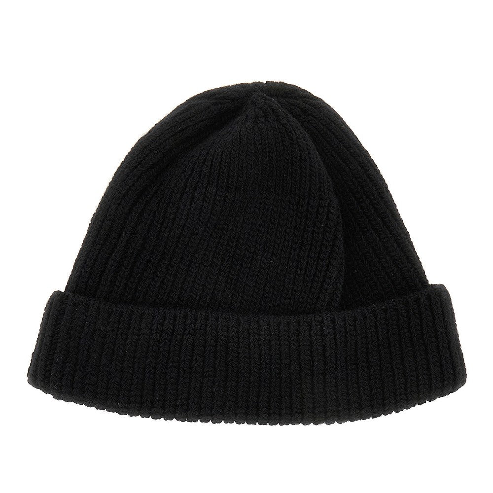 Cashmere-blend beanie hat with triangle logo