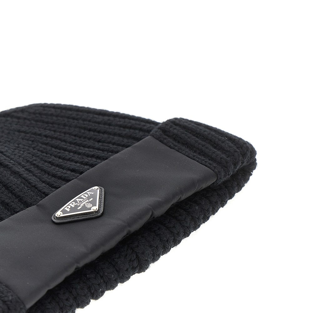 Wool and Re-Nylon beanie hat