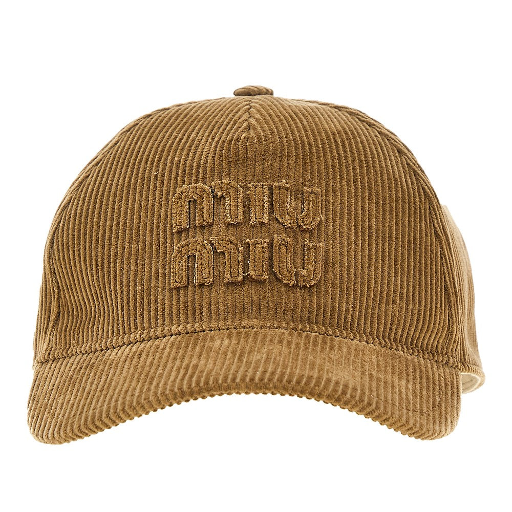 Cappelo baseball in velluto a costine