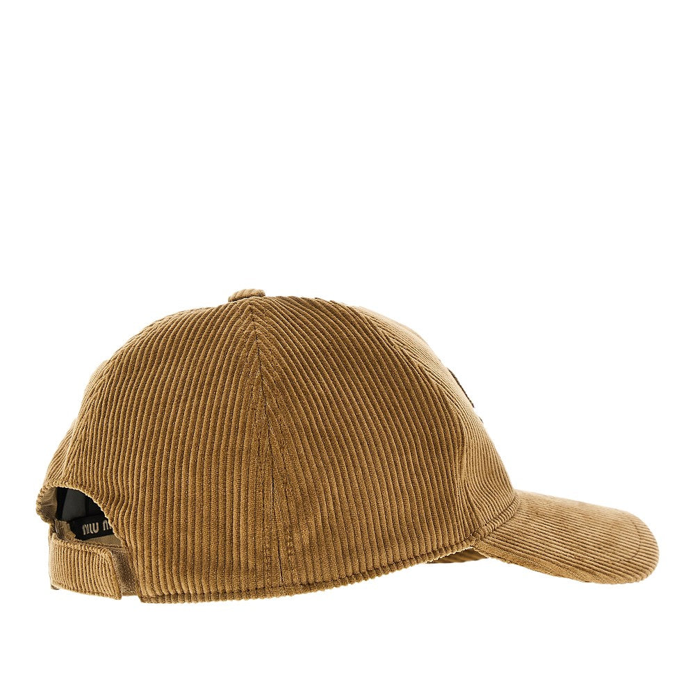 Cappelo baseball in velluto a costine