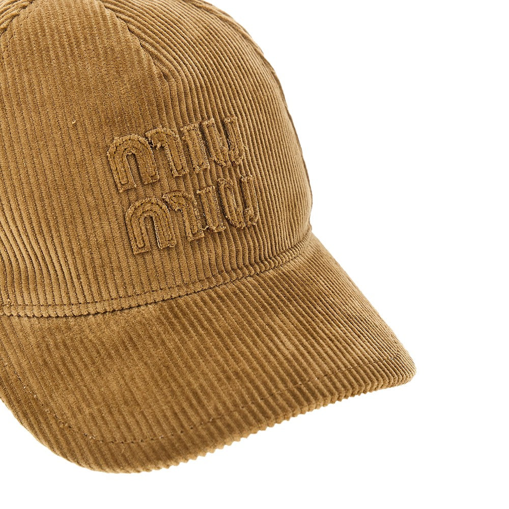 Cappelo baseball in velluto a costine