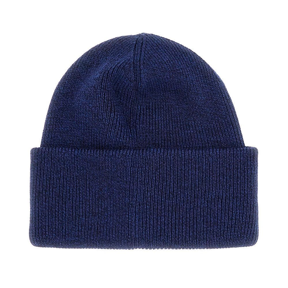 Beanie in lana con patch logo
