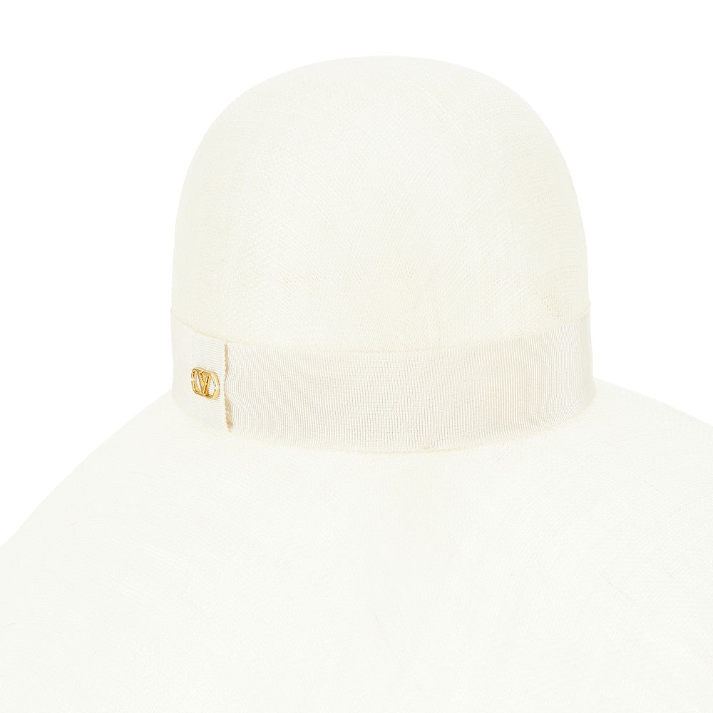 Abaca hat with VLogo detail