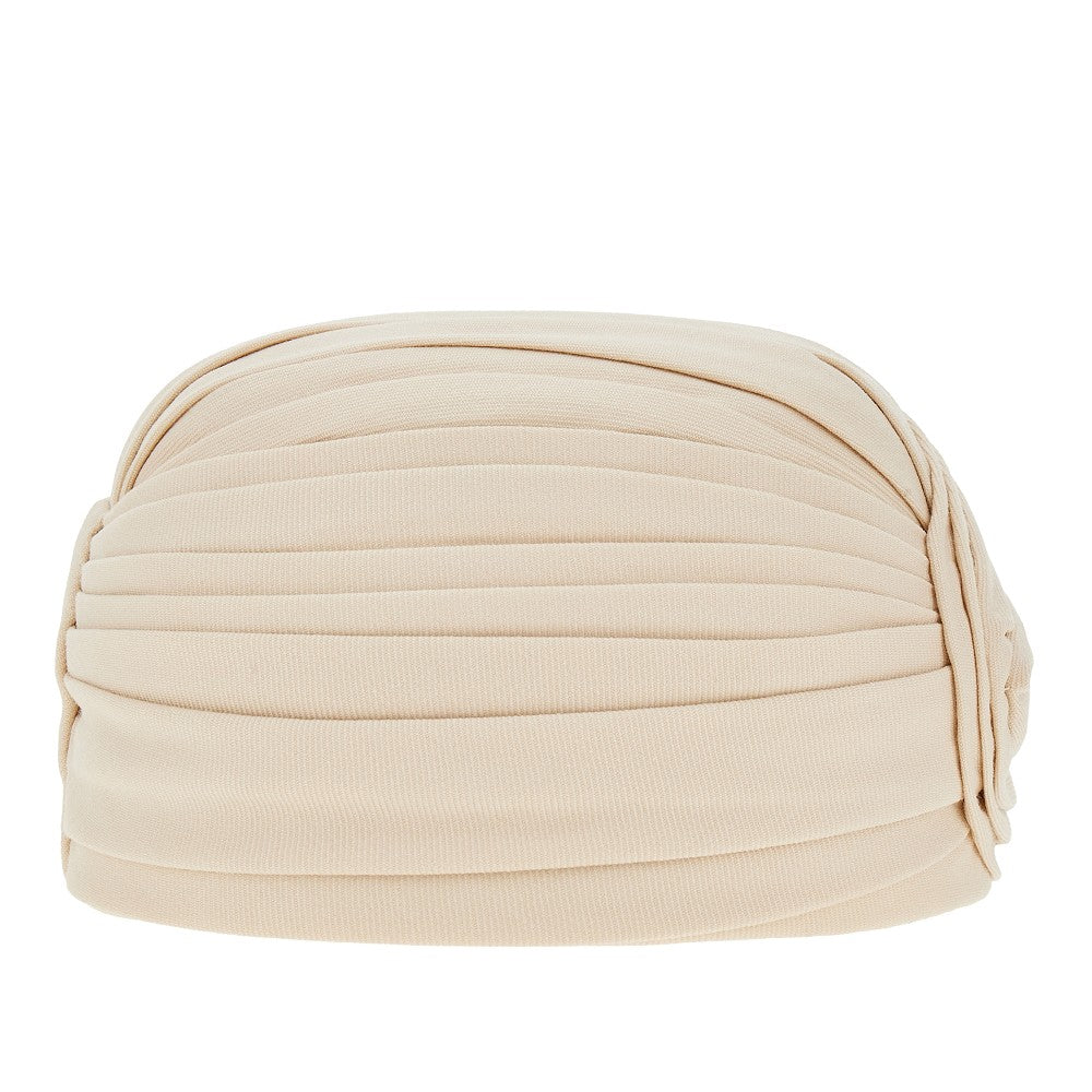 Turbante rigido in gabardine
