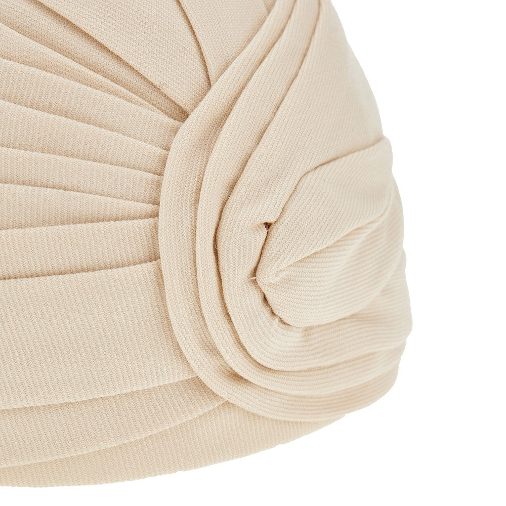 Turbante rigido in gabardine