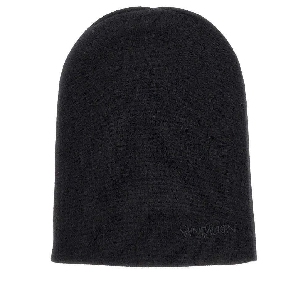 Logo embroidery cashmere beanie