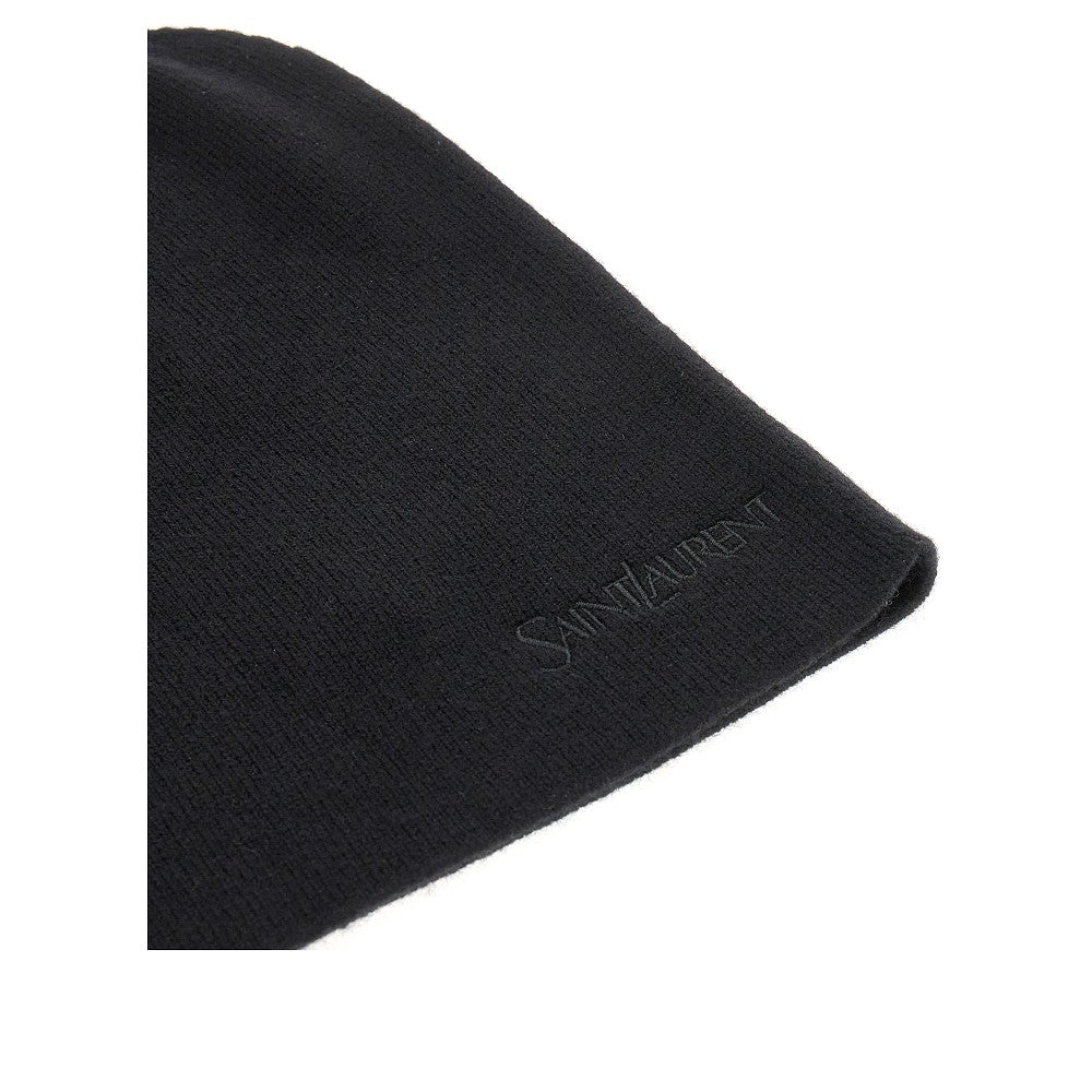 Logo embroidery cashmere beanie