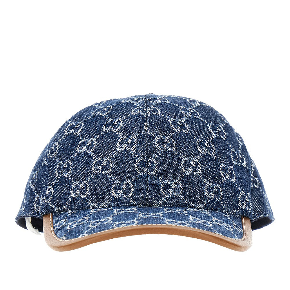 GG denim baseball cap