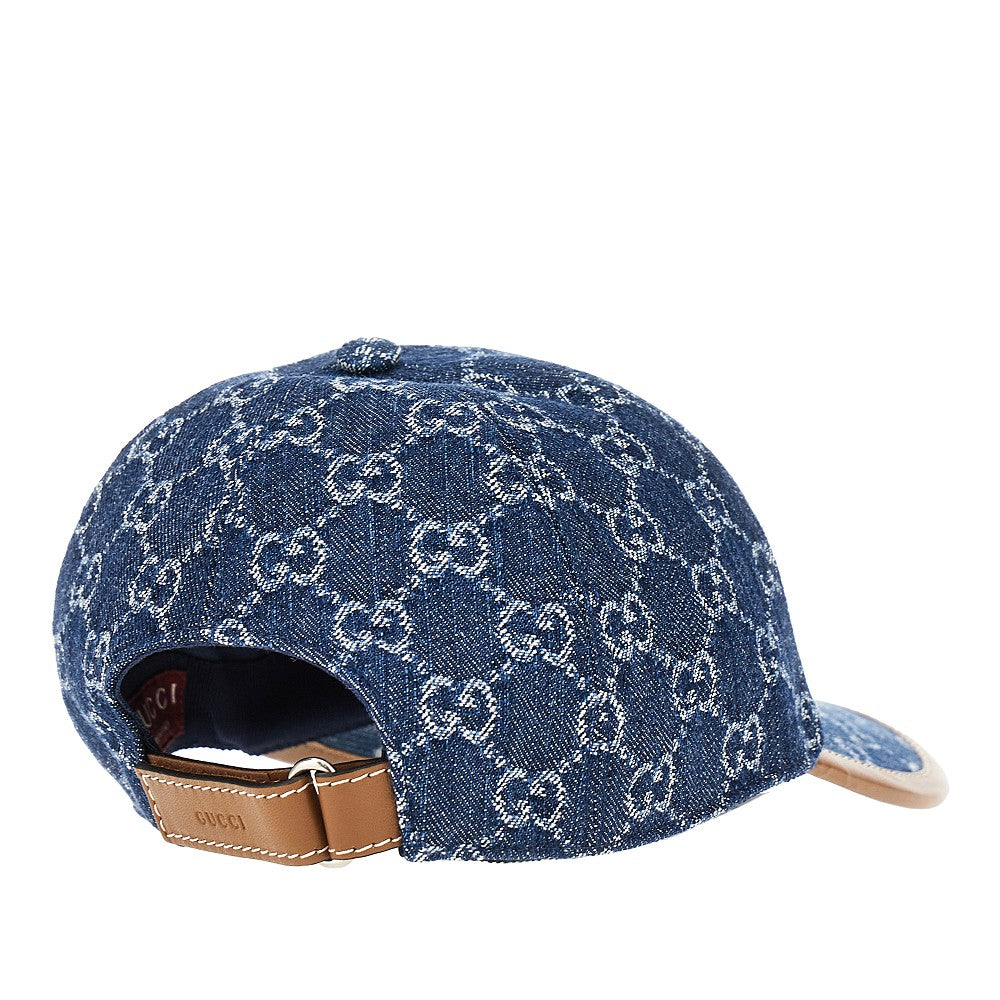 GG denim baseball cap