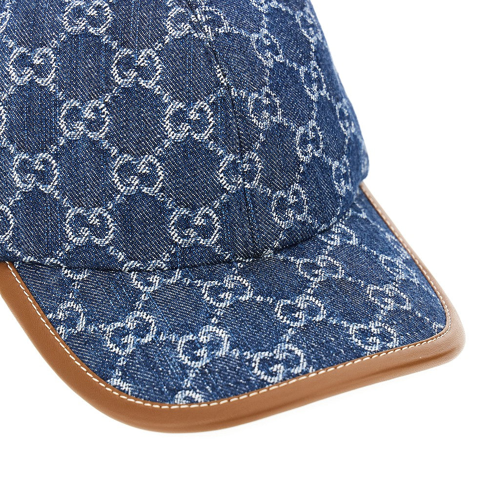 GG denim baseball cap