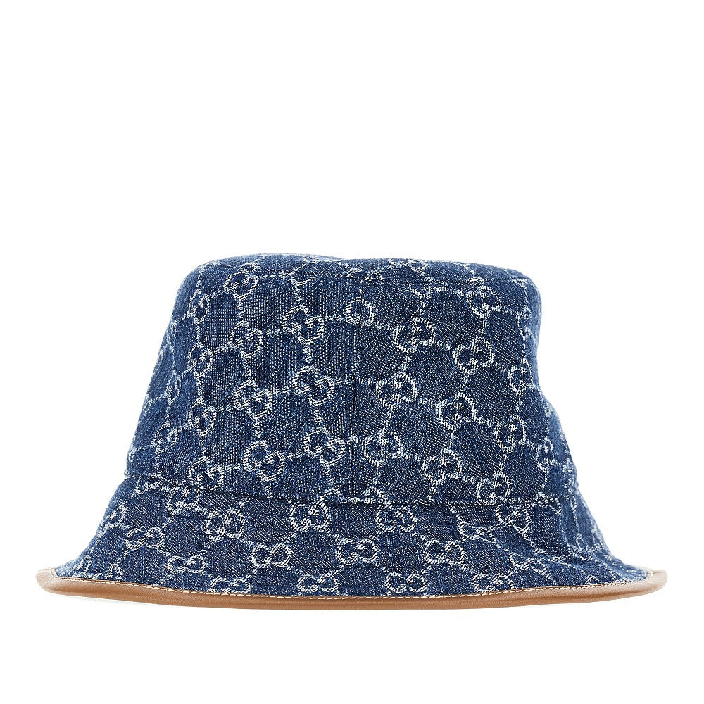 GG denim bucket hat