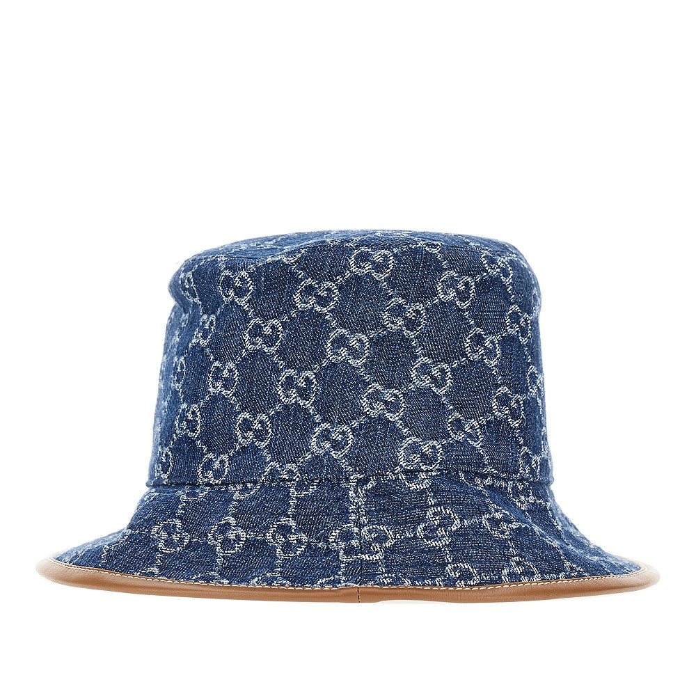 GG denim bucket hat