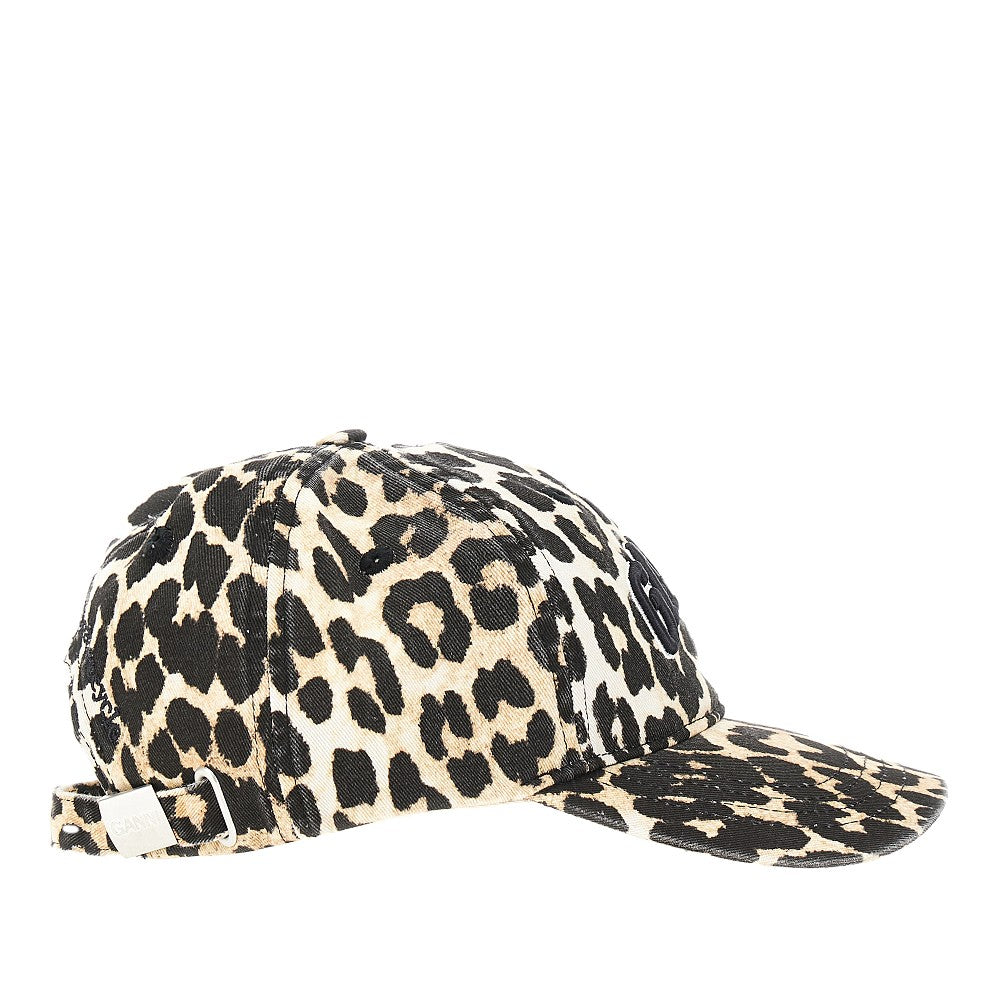 Cappello in cotone biologico leopardato