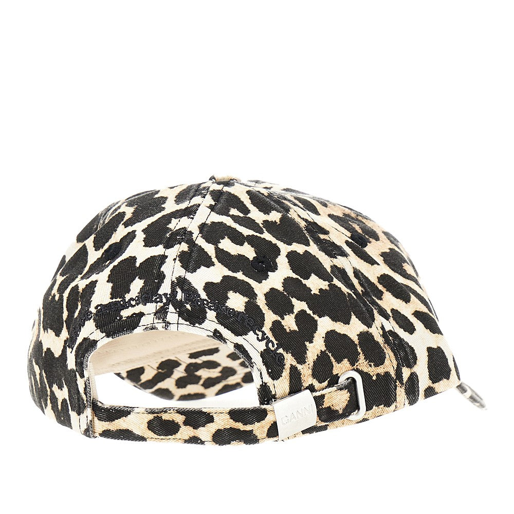 Cappello in cotone biologico leopardato