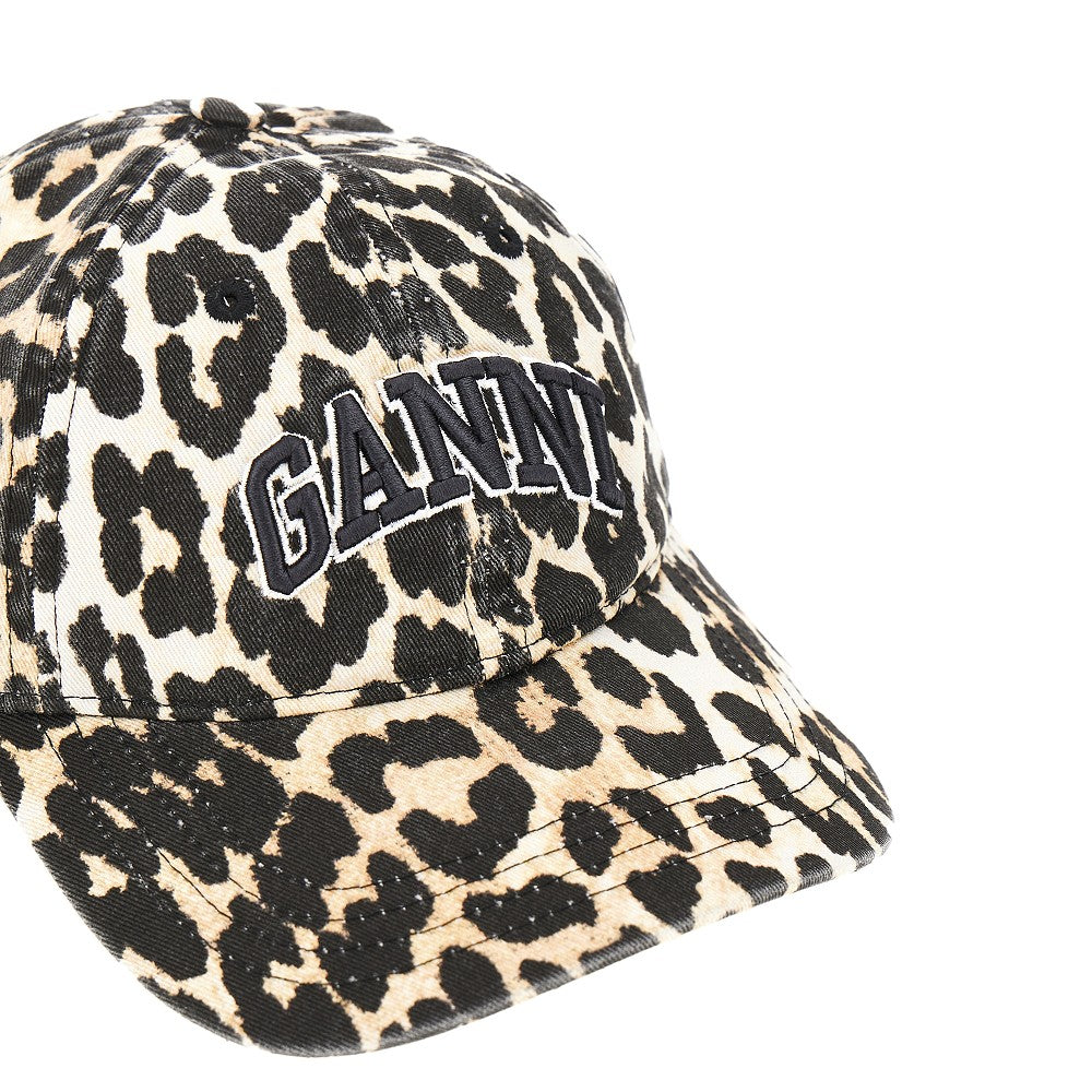 Cappello in cotone biologico leopardato